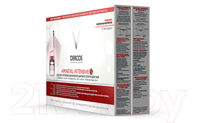 Ампулы для волос Vichy Dercos Aminexil Intensive 5 против выпадения для женщин - фото 3 - id-p217440713