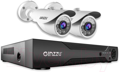 Комплект видеонаблюдения Ginzzu HK-427N - фото 1 - id-p217455634