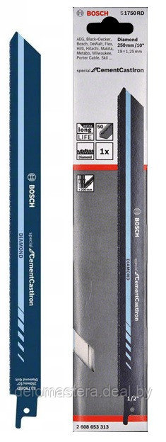 Пилка для сабельной пилы (по чугуну) Bosch S1750RD Special for CementCastIron 2608653313 (оригинал) - фото 1 - id-p104035069