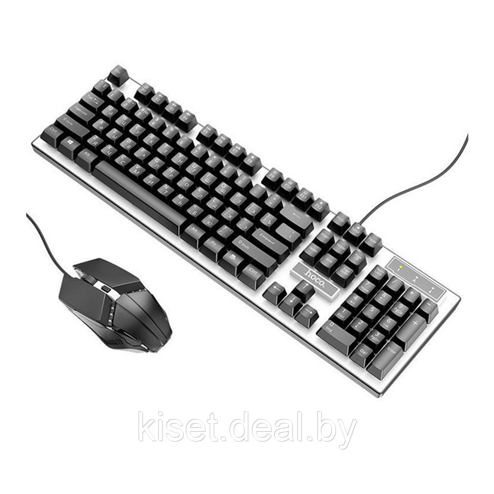 Комплект игровая клавиатура и мышь с подсветкой HOCO GM18 - фото 2 - id-p217467288