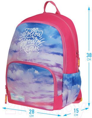Школьный рюкзак Berlingo Light Sky pink / RU08014 - фото 2 - id-p217479735