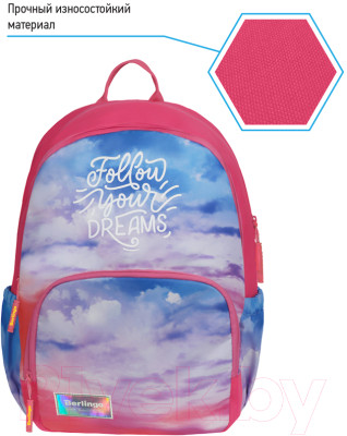 Школьный рюкзак Berlingo Light Sky pink / RU08014 - фото 3 - id-p217479735