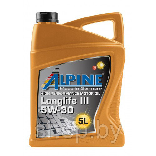 Моторное масло Alpine Longlife III 5W-30 5L - фото 1 - id-p217497745
