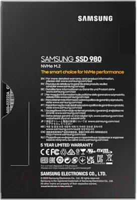 SSD диск Samsung 980 1TB (MZ-V8V1T0BW) - фото 6 - id-p217471651