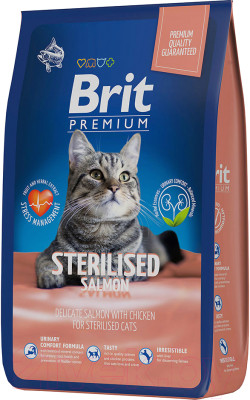 Сухой корм для кошек Brit Cat Sterilized Salmon & Chicken / 5049868 - фото 1 - id-p217489836