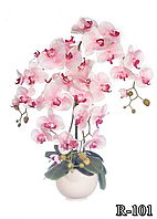 Цветочная композиция из орхидей в горшке R-101