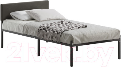 Односпальная кровать Домаклево Лофт с мягкой спинкой 90x200 - фото 1 - id-p217504778