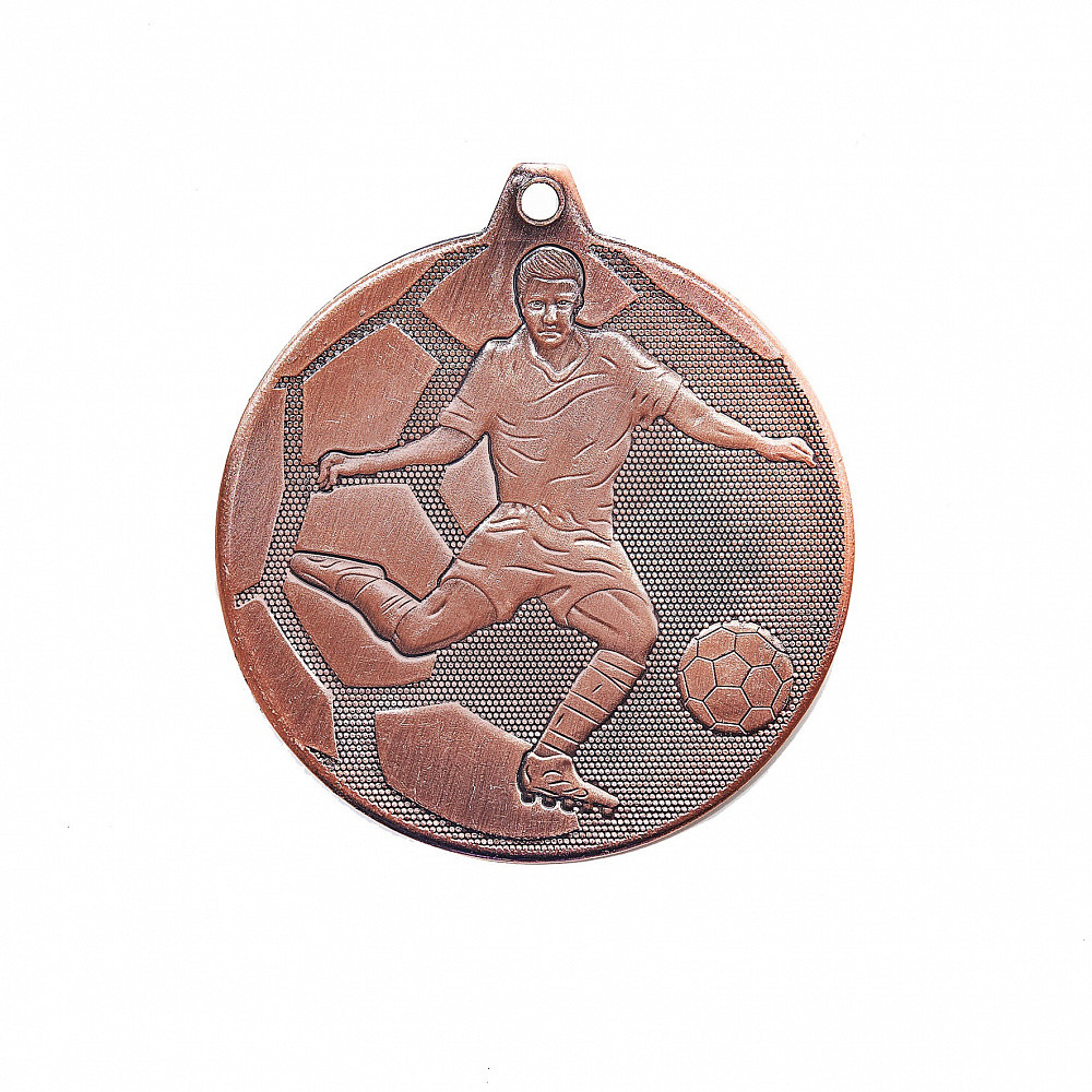 Медаль "Футбол" 3-е  место ,  50 мм , без ленточки , арт.512-3 Бронза