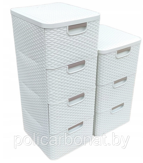 Комод X4 STYLE RATTAN DRAWER x4 OWH 885, кремовый. - фото 4 - id-p107895929