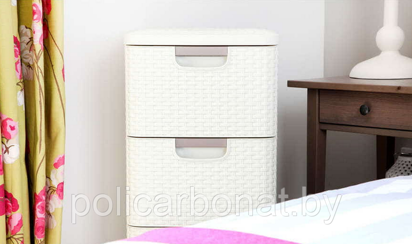 Комод X4 STYLE RATTAN DRAWER x4 OWH 885, кремовый. - фото 7 - id-p107895929