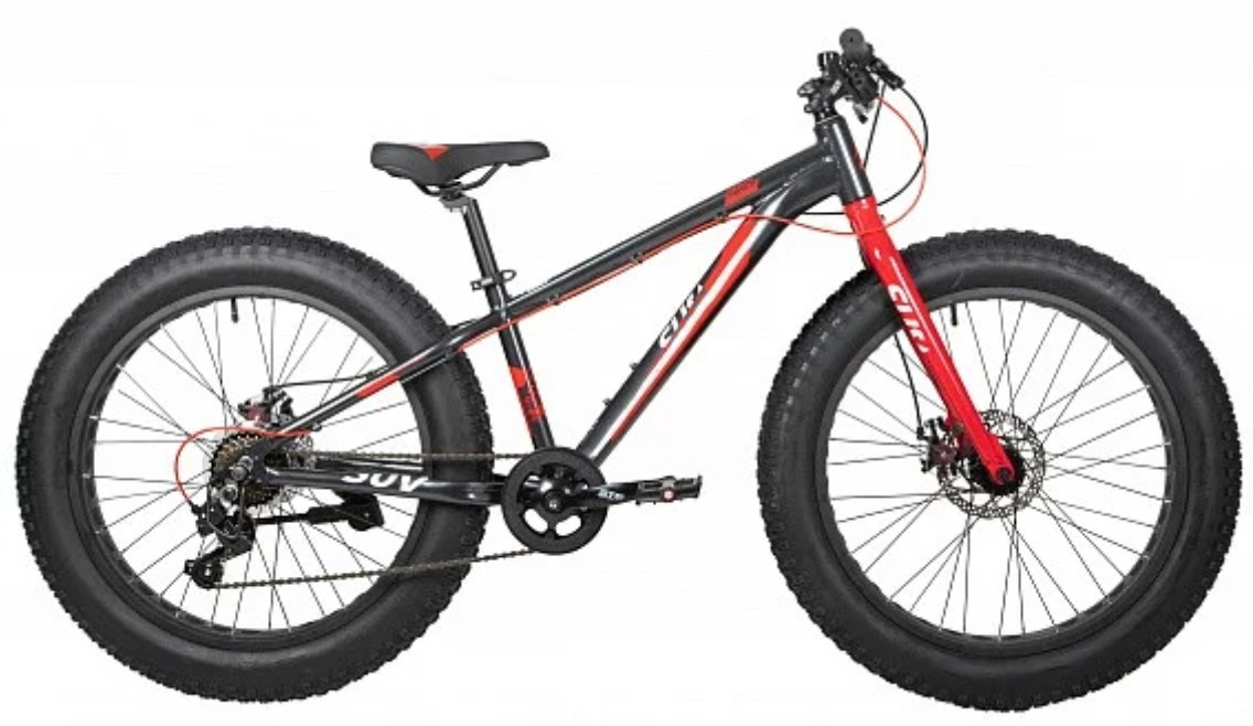 Велосипед NOVATRACK FATBIKE 24 SUV графитовый - фото 1 - id-p217513710