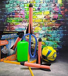 Р Ракеты Qunxing Toys 5+ (3 ракеты, шлаИгровой набонг, педальная пусковая установка, подставка)