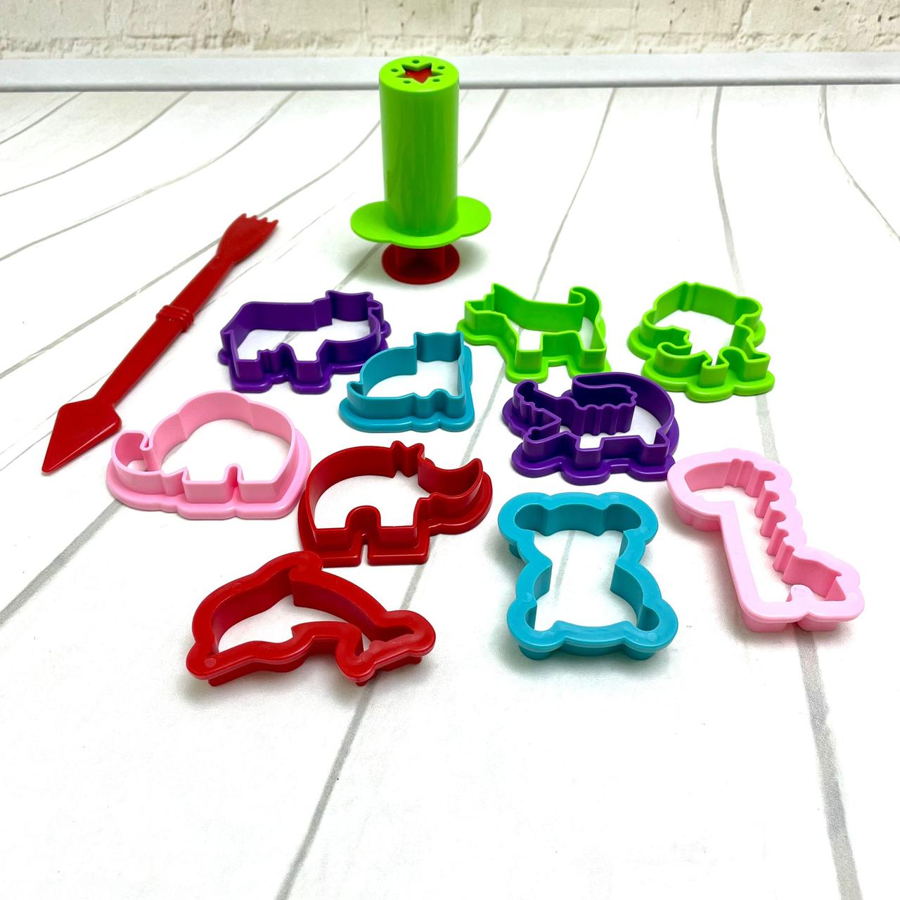 Набор для лепки Genio Kids Тесто-пластилин. Животный мир 6 цветов, 10 формочек - фото 8 - id-p217513876