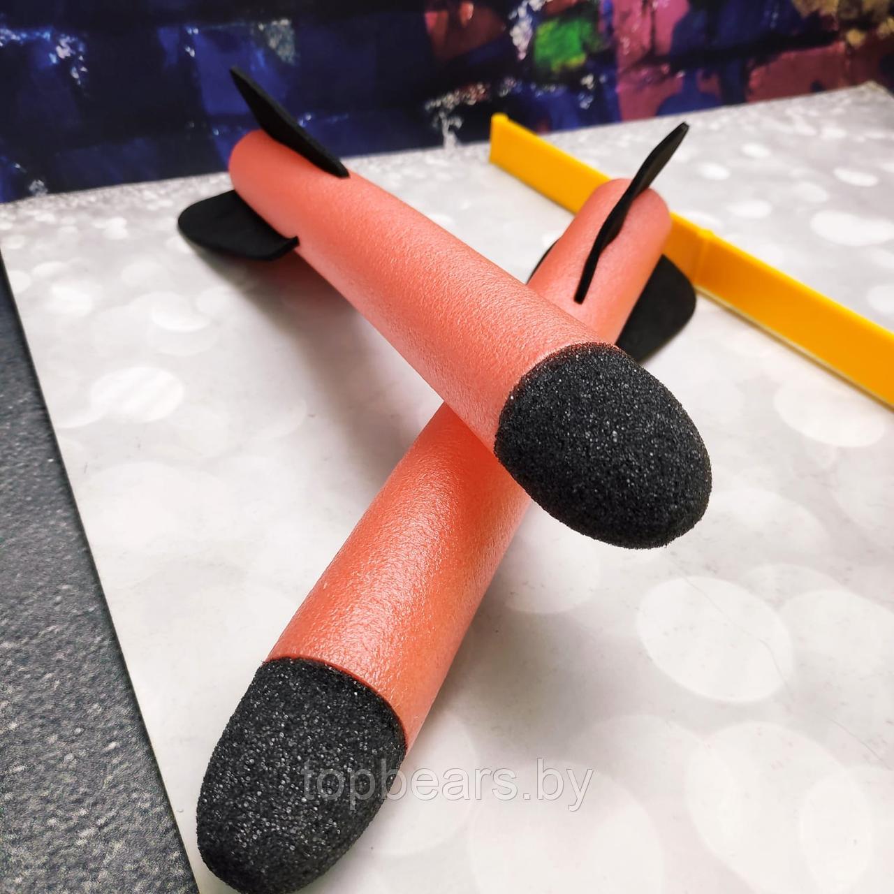 Игровой набор Ракеты Qunxing Toys 5+ (3 ракеты, шланг, педальная пусковая установка, подставка) - фото 5 - id-p217515516