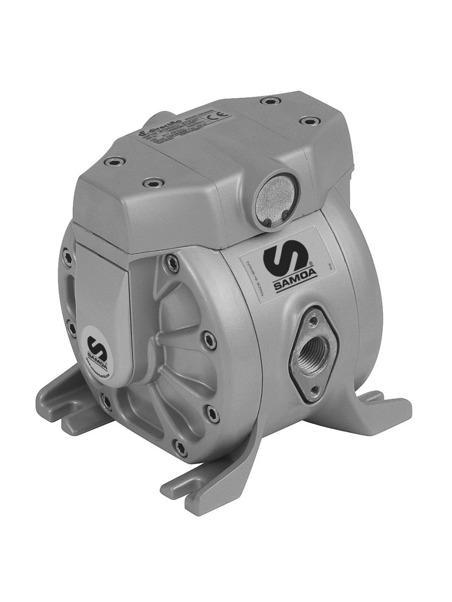 Диафрагменный пневмонасос DF50, 50 л/мин, вход для жидкости 1/2". Смаз мат-лы, отработанное масло - фото 1 - id-p175995210