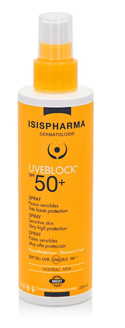 Спрей с очень высокой степенью защиты от солнечного излучения для лица и тела ISISPHARMA/Исисфарма Uveblock - фото 1 - id-p217524666