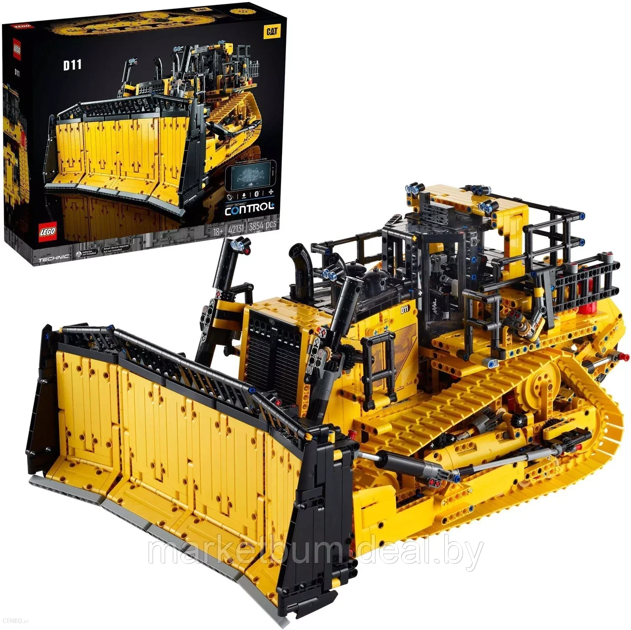 Конструктор LEGO Technic 42131. Бульдозер с дистанционным управлением Cat D11 - фото 1 - id-p215234362