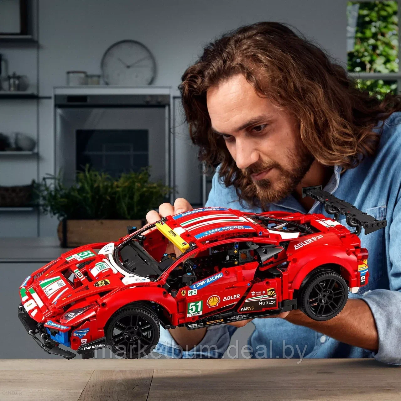 Конструктор LEGO Technic 42125, Ferrari 488 GTE - фото 9 - id-p215270209