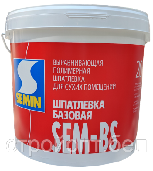 Выравнивающая полимерная шпатлеёвка Semin SEM-BS, 20 кг - фото 2 - id-p217527349