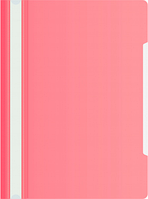 Папка-скоросшиватель Бюрократ -PS20PINK A4 прозрач.верх.лист пластик розовый 0.12/0.16