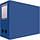 Короб архивный вырубная застежка Бюрократ -BA100/08BLUE пластик 0.8мм корешок 100мм 330х245мм синий, фото 4