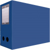 Короб архивный вырубная застежка Бюрократ -BA100/08BLUE пластик 0.8мм корешок 100мм 330х245мм синий - фото 4 - id-p217527381