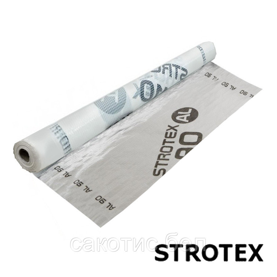 Пленка пароизоляционная STROTEX AL 90 (90 г/м2, 75 м2, 3 слоя)