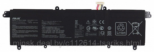 Аккумулятор для Asus ZenBook S13 UX392, UX392FA, UX392FN (C31N1821), 50Wh, 4400mAh, 11.55V - фото 1 - id-p217527694