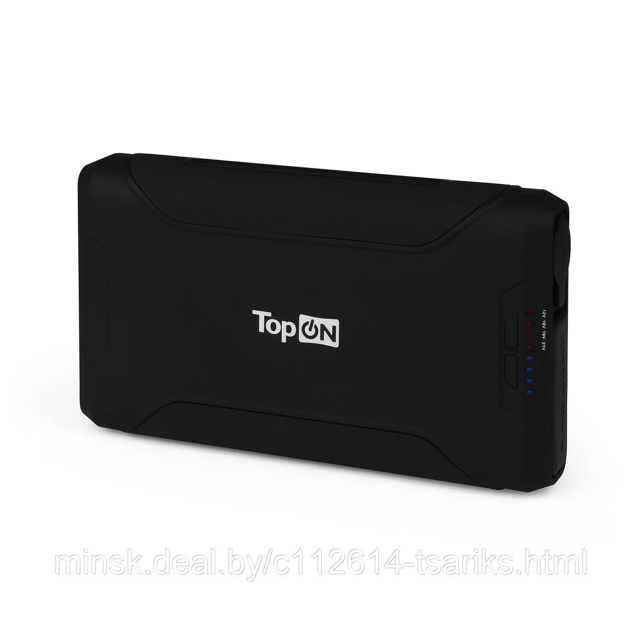 Внешний аккумулятор TopON TOP-X72 72000mAh 2 USB-порта, автомобильная розетка 180W, набор для зарядки - фото 1 - id-p217527635