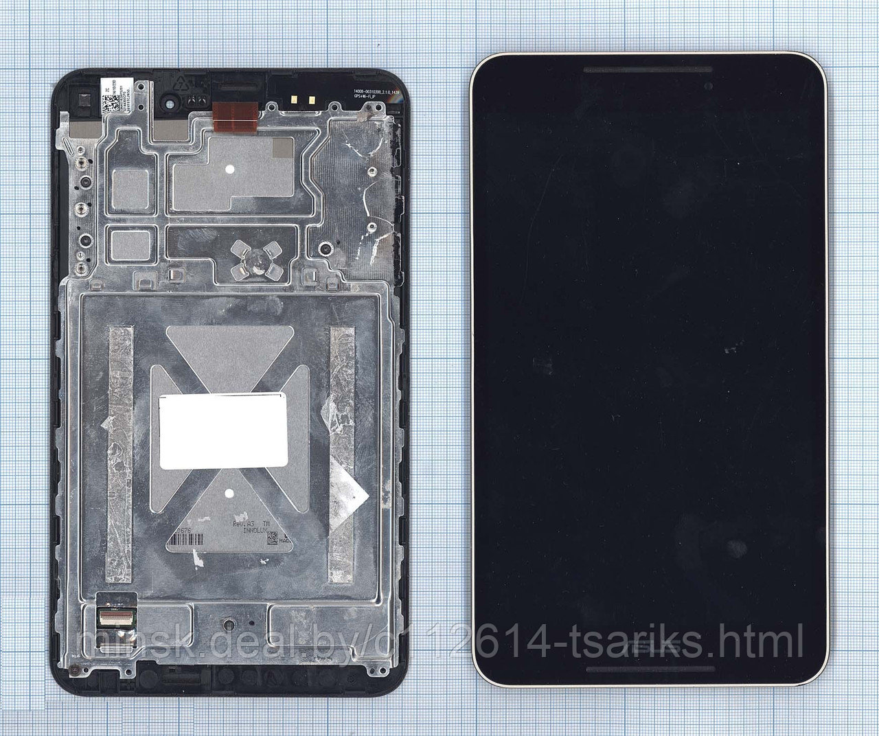 Asus FE380, Fonepad 8 - дисплей в сборе с тачскрином, черный - фото 1 - id-p217528710