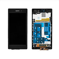 Дисплей, матрица и тачскрин для смартфона Sony Xperia Z1 L39H, 5" 1080x1920, A+. Черный.