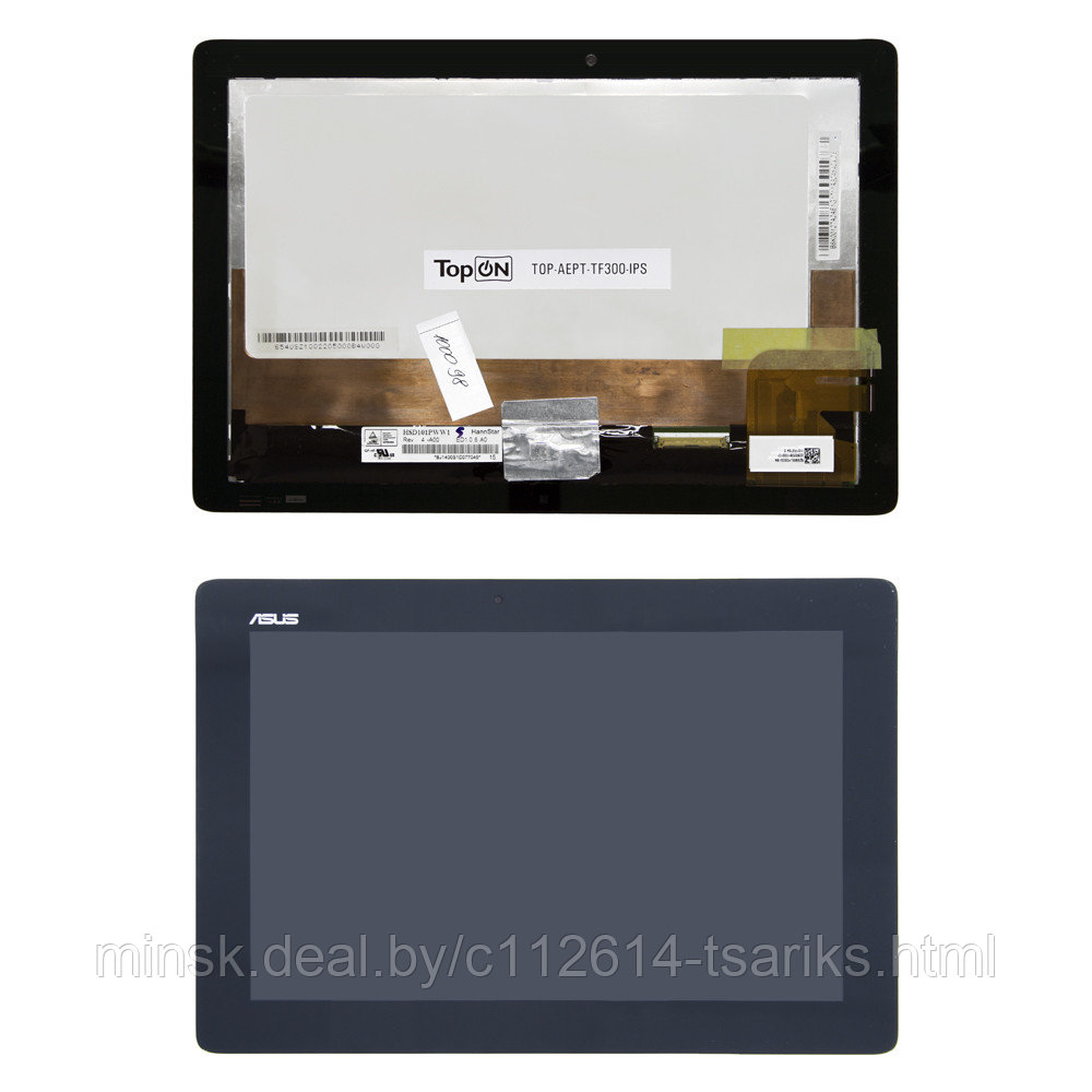 Дисплей для планшета 10.1" 1280x800, для Asus Eee Pad Transformer TF300. С проушинами в шлейфе. Ориг - фото 1 - id-p217528675