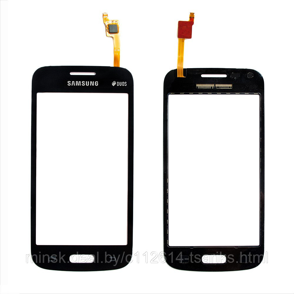 Сенсорное стекло, тачскрин для смартфона Samsung Galaxy Star Advance Duos SM-G350E, 4.3" 800x480. Черный. - фото 1 - id-p217528655
