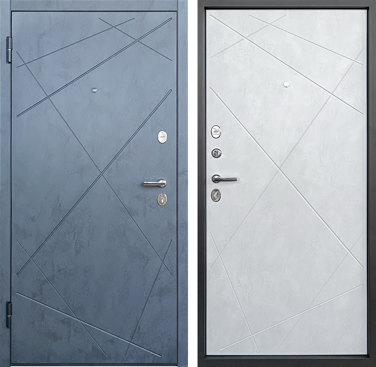 ПРОМЕТ "Луара" Бетон (2050х960 Левая) | Входная металлическая дверь - фото 1 - id-p217528753