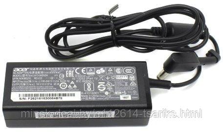 Блок питания (зарядное) Acer 3.0x1.1мм, 45W (19V, 2.37A) без сетевого кабеля, ORG (new type) - фото 1 - id-p217529145