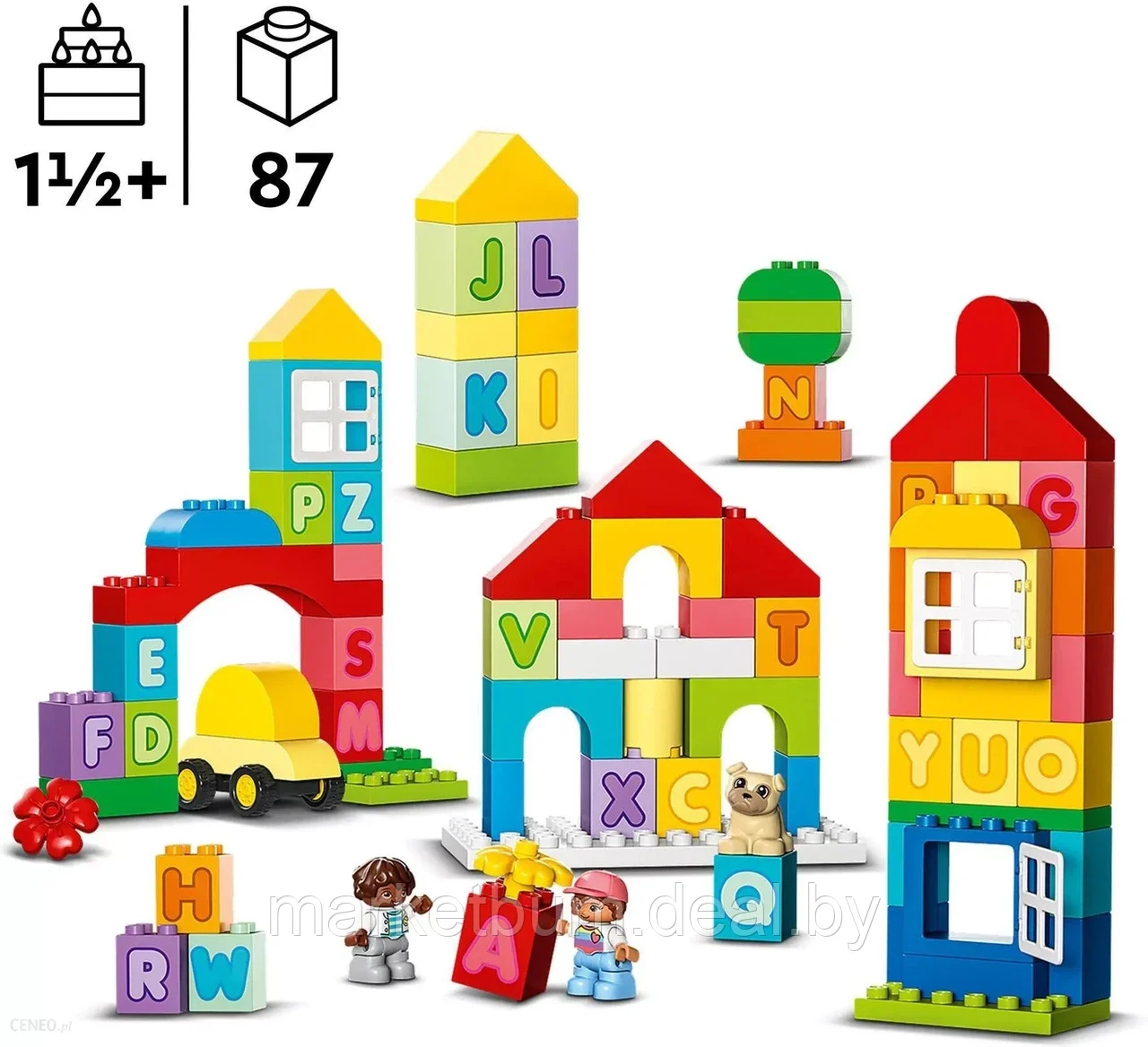 Конструктор LEGO DUPLO 10935, Алфавитный город. - фото 3 - id-p215711723