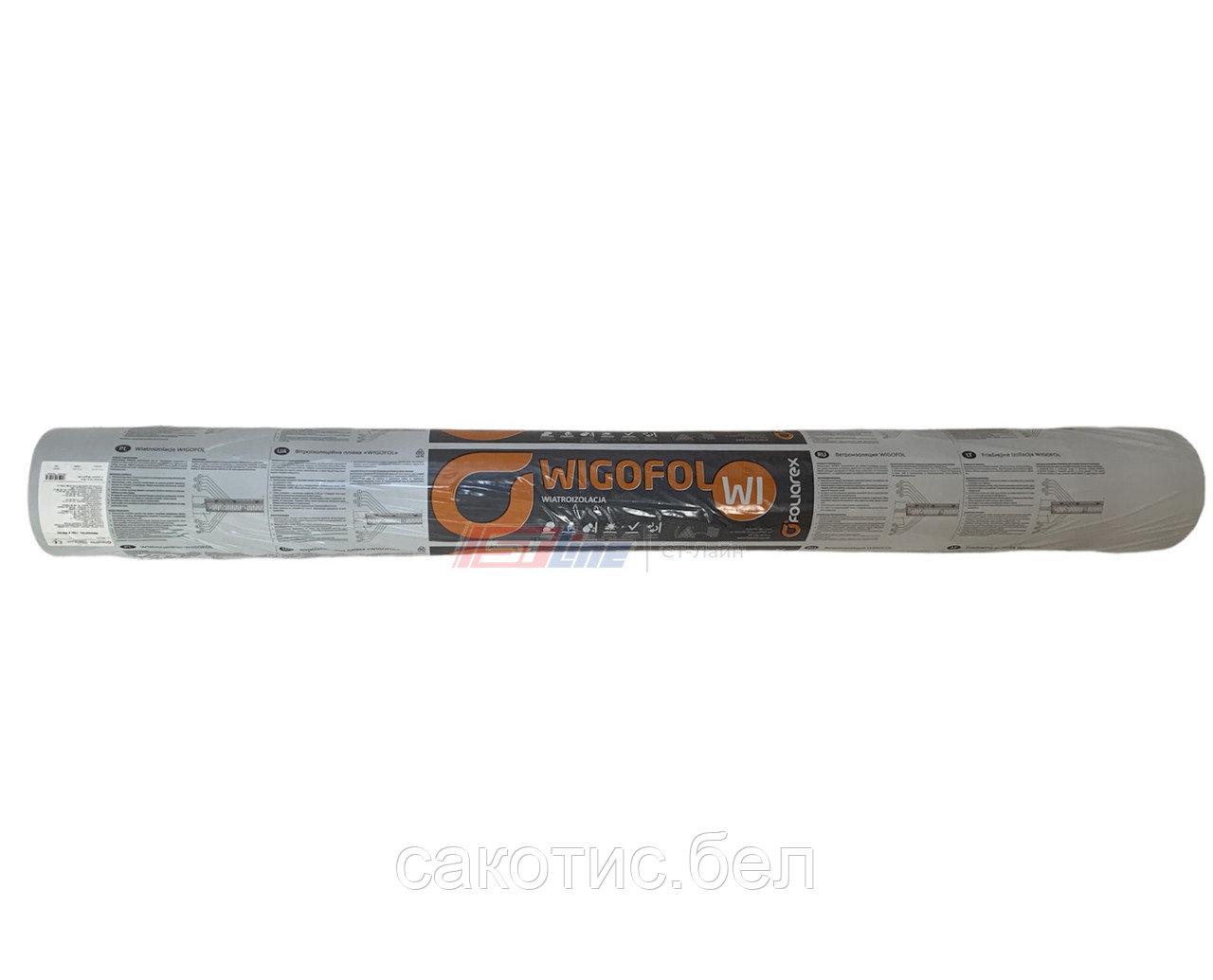Мембрана ветрозащитная STROTEX WIGOFOL 100 (100 г/м2, 75 м2, 2 слоя) - фото 2 - id-p217529504
