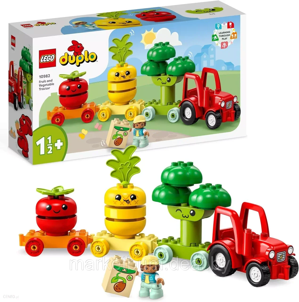 Конструктор  LEGO DUPLO 10982, Трактор с овощами и фруктами