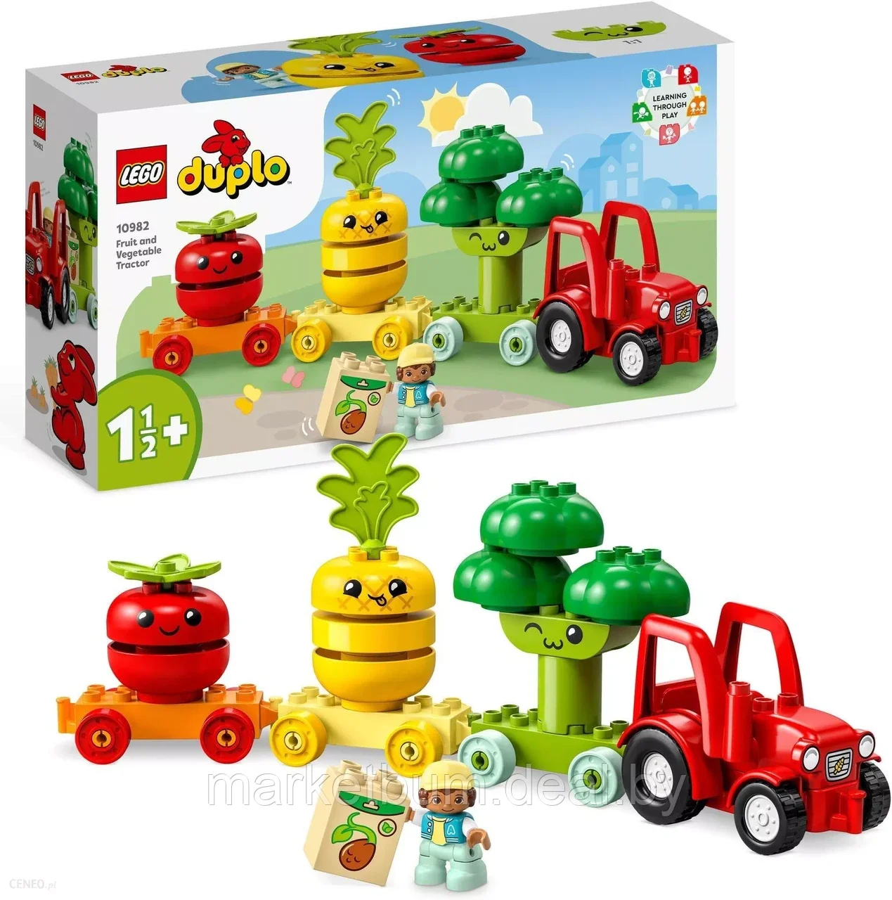 Конструктор LEGO DUPLO 10982, Трактор с овощами и фруктами - фото 1 - id-p215711770