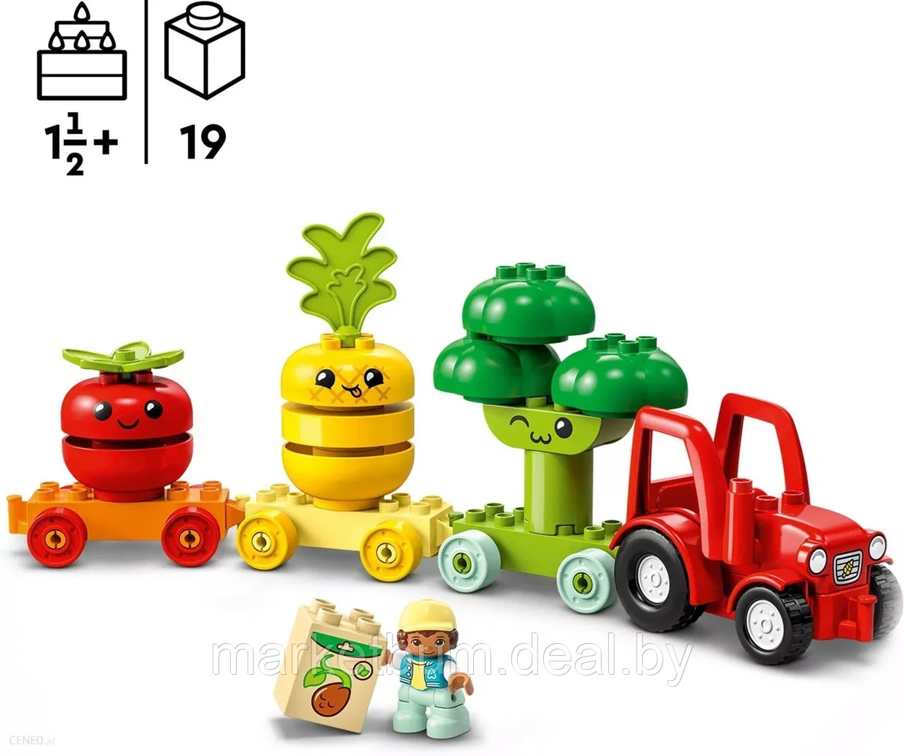 Конструктор LEGO DUPLO 10982, Трактор с овощами и фруктами - фото 3 - id-p215711770