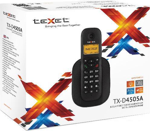 Радиотелефон TeXet TX-D4505A (белый) - фото 3 - id-p216567211