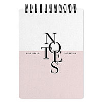 Блокнот Be Smart "Notes", А6, 100 листов, в клетку, розовый