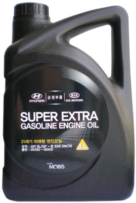 Моторное масло Hyundai/KIA Super Extra Gasoline 5W30 / 0510000410 - фото 1 - id-p217567653