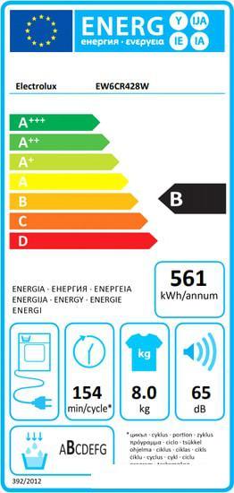 Сушильная машина Electrolux EW6CR428W - фото 4 - id-p216497323