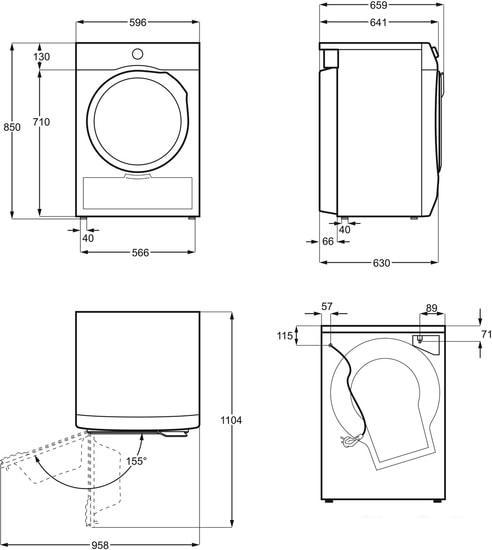 Сушильная машина Electrolux EW6CR428W - фото 5 - id-p216497323