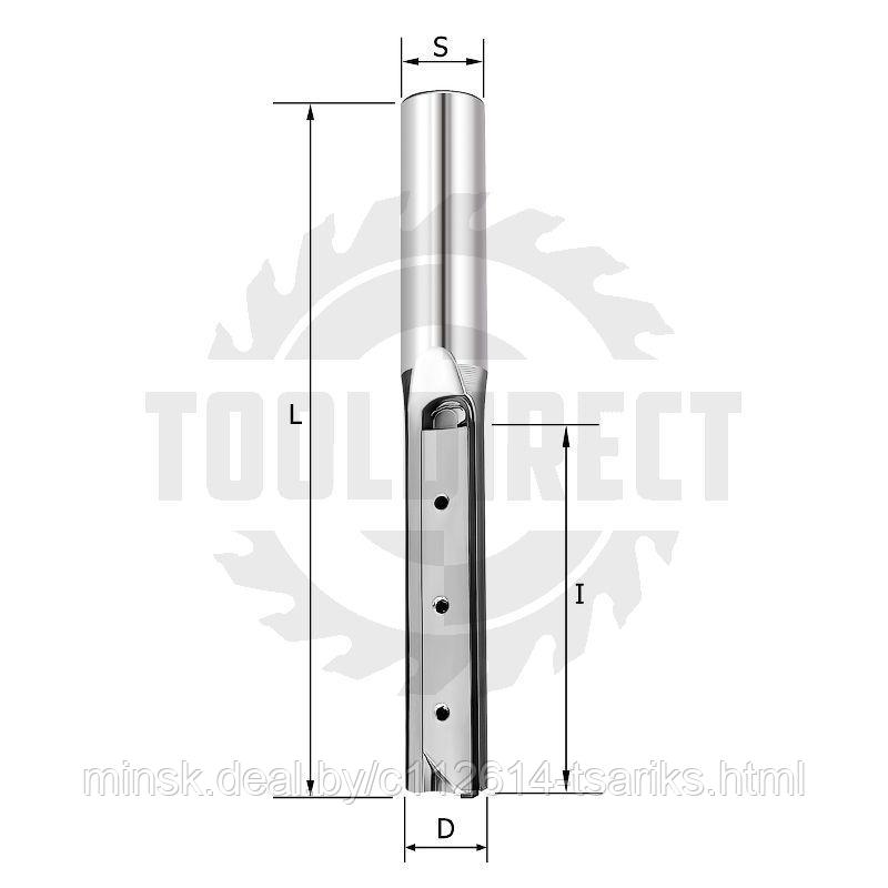 Фреза прямая пазовая со сменным ножом Durocut D=12x50x100 S=12 Z1 (нож 50x5x1.1) Rotis - фото 4 - id-p217530305