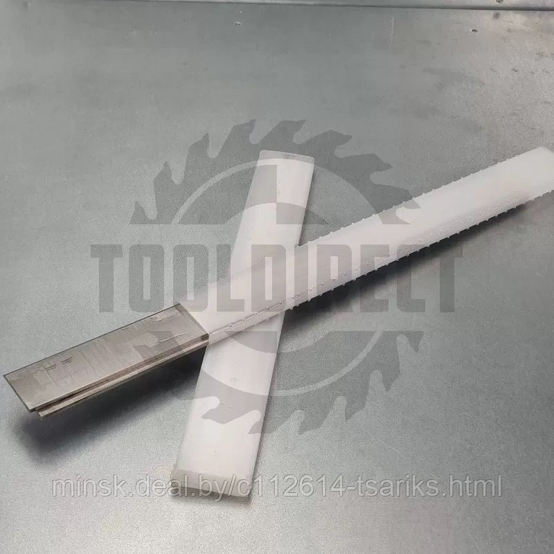 Нож строгальный фуговальный 410x35x3 (сталь HSS 18% W качество) ROTIS (1 шт.) - фото 7 - id-p217530572