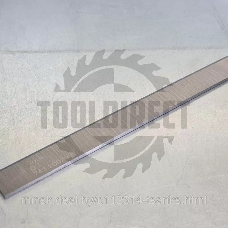 Нож строгальный фуговальный 200x20x3 (сталь DS качество) Rotis (1шт.) - фото 3 - id-p217529978