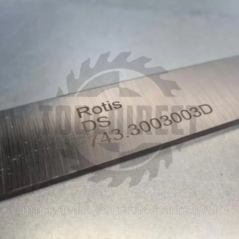 Нож строгальный фуговальный 300x30x3 (сталь DS качество) Rotis (1шт.) - фото 1 - id-p217529977