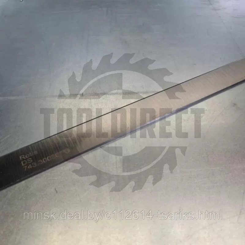 Нож строгальный фуговальный 300x30x3 (сталь DS качество) Rotis (1шт.) - фото 5 - id-p217529977